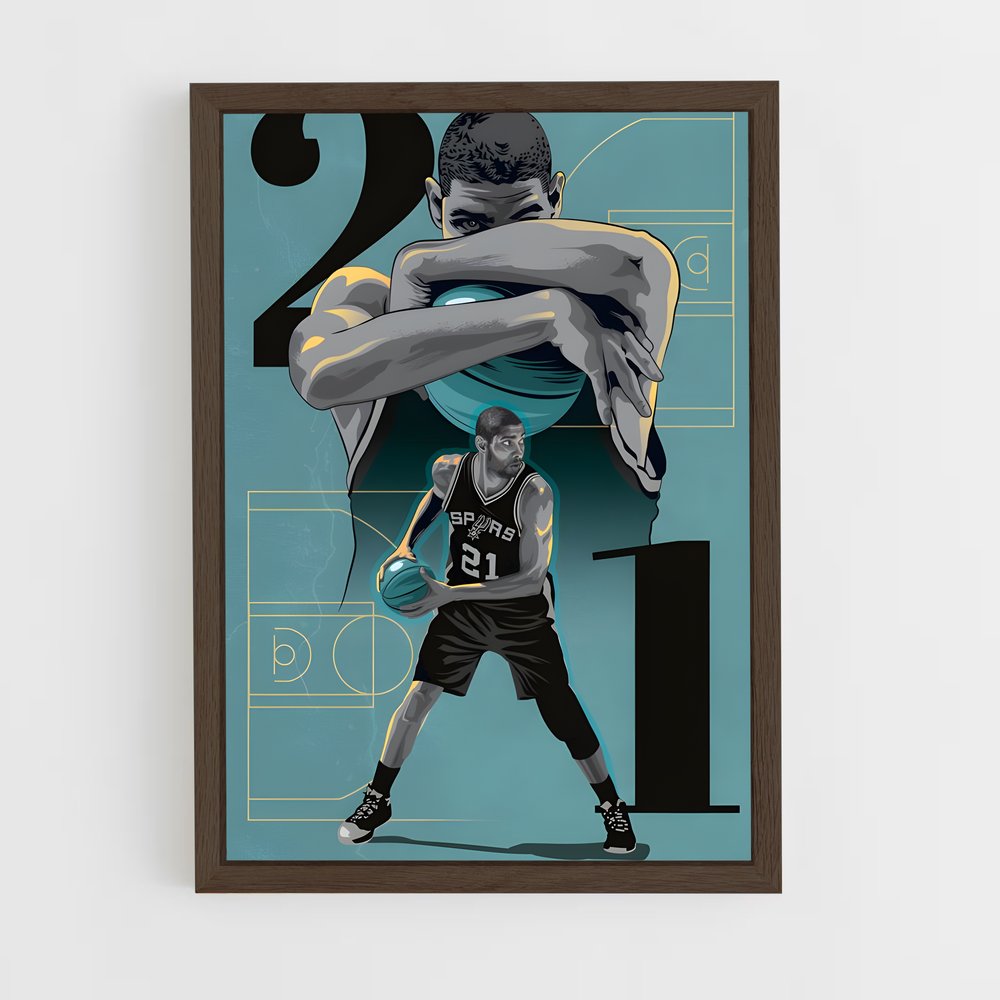 Poster Spurs Spirit – affiche Basketball (vue 5)